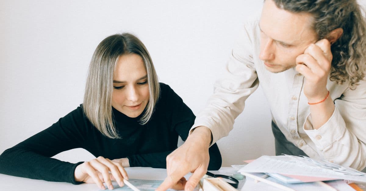 A participant going through their plan with a plan manager