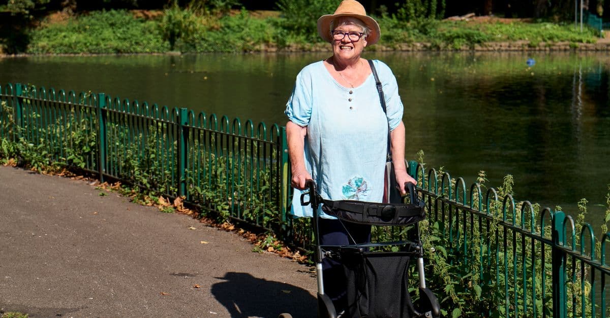 A carer taking time for their own wellbeing