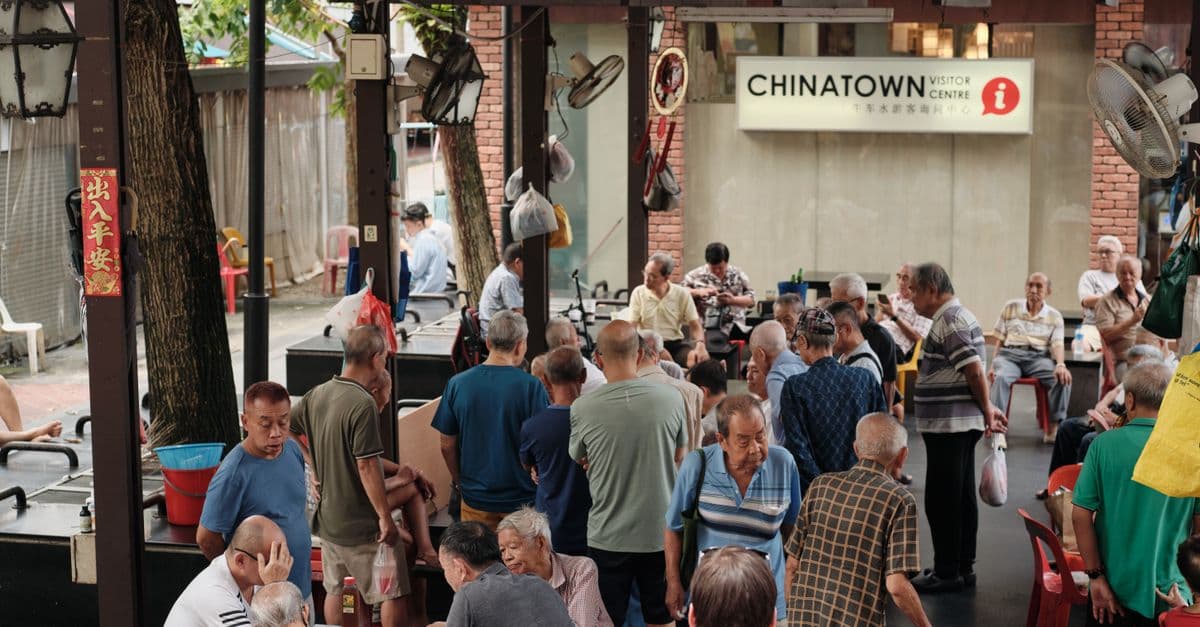People gathering at a neighbourhood community centre
