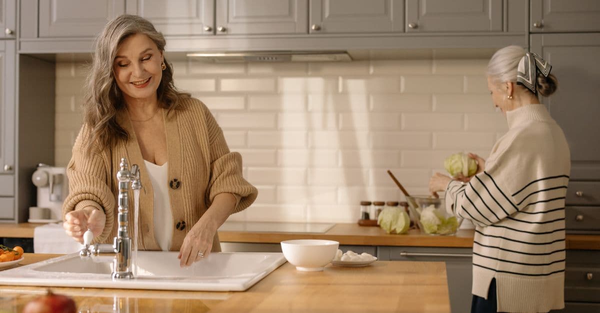 A support worker helping with everyday tasks at home