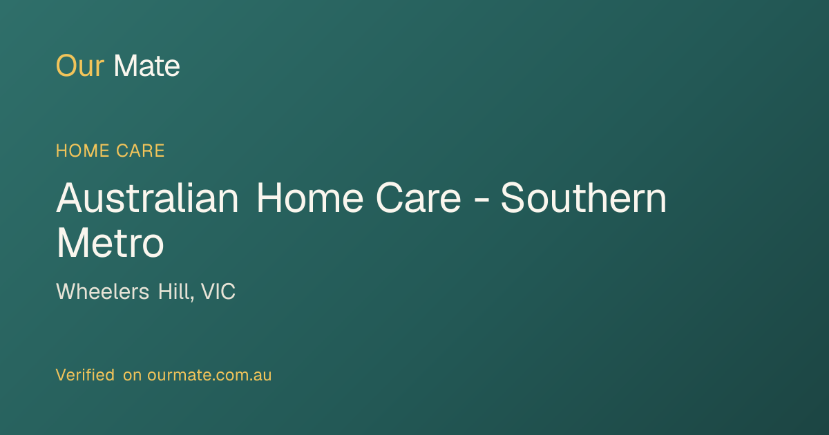 Australian Home Care - Southern Metro